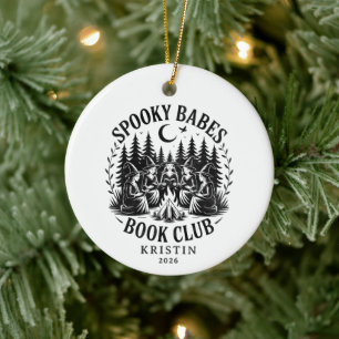 Spooky Babes Book Club Ornament