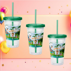  Spooky Baby Dino Birthday Party Favour  Acrylic Tumbler