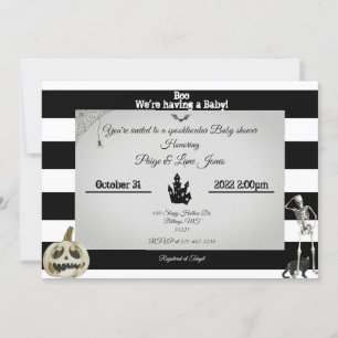 Spooky baby shower Invitation