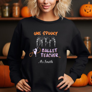 Spooky Ballet Teacher Halloween funny black T-Shirt