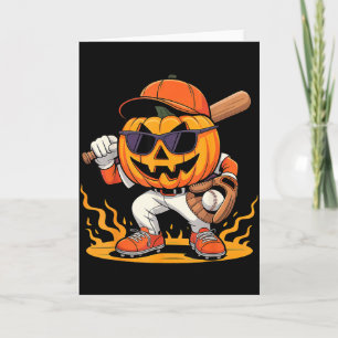 Spooky Baseball Halloween Costumes Mens Boys Card