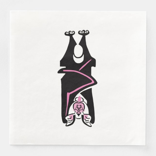 Spooky BAT - Halloween Napkin (Front)