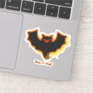Spooky Bat Halloween Vinyl Sticker