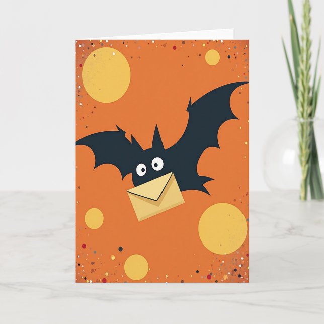 Spooky Bat Mail Card (Front)