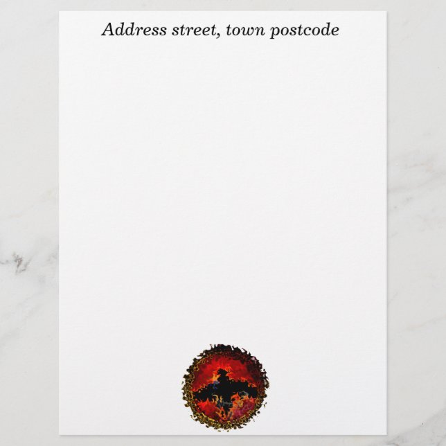 Spooky Bat Personalised Letterhead (Front)