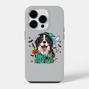Spooky Bernese Halloween : Take Me to Your Howler iPhone 14 Pro Case