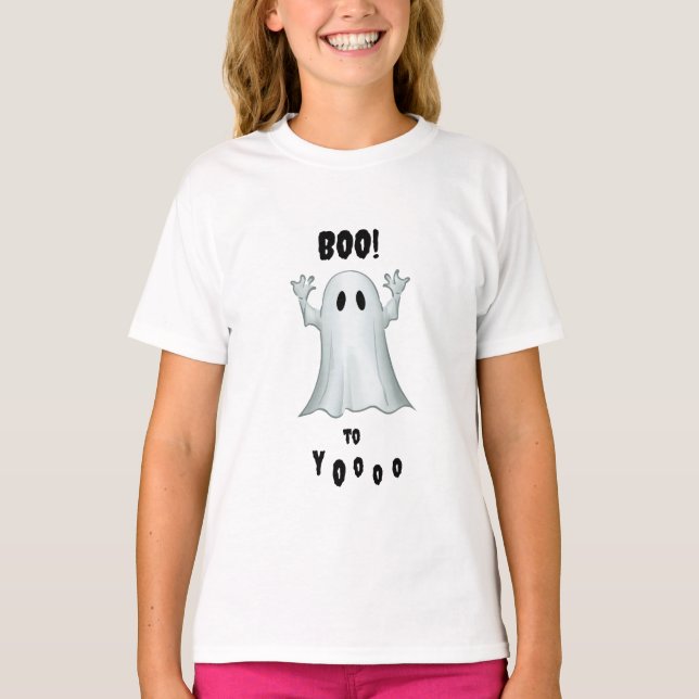 Spooky birthday party ghost halloween  T-Shirt (Front)