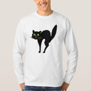 Spooky Black Cat Halloween Trick or Treat Costume T-Shirt