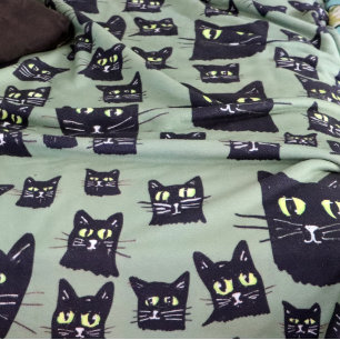 Spooky Black Cats                                  Sherpa Blanket