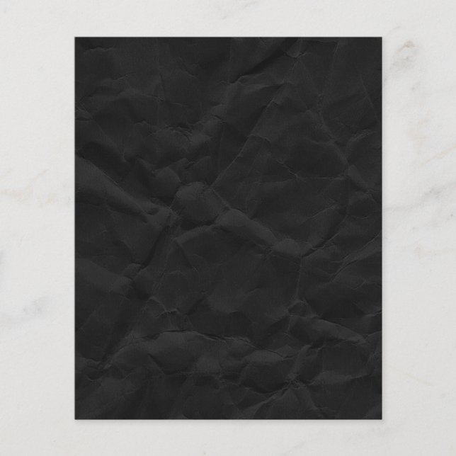 SPOOKY BLACK CRINKLED WRINKLED PAPER TEXTURE TEMPL (Front)