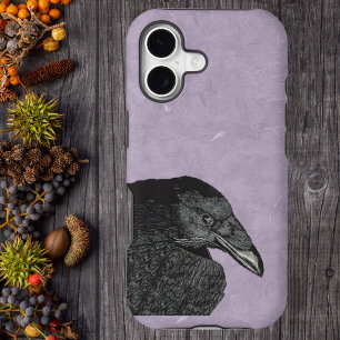 Spooky Black Crow Raven Face