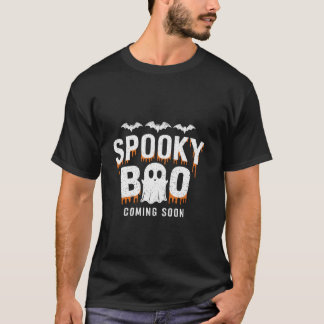 Spooky Boo Coming Soon Halloween Pregnancy Announc T-Shirt