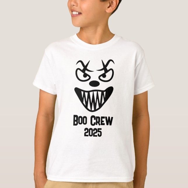 Spooky Boo Crew Halloween 2025 party group fun  T-Shirt (Front)