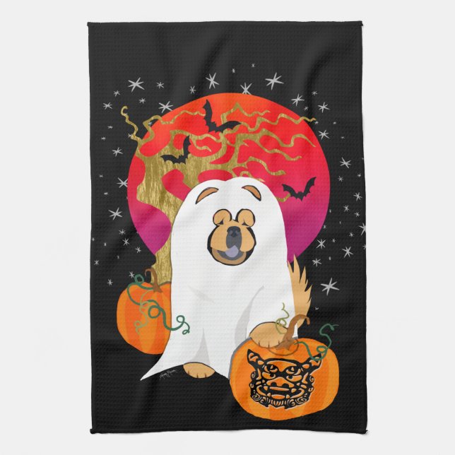 SPOOKY BOO-DOG   - Kitchen towels (Vertical)