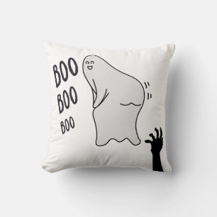Spooky Boo Ghost Halloween Funny Novelty Shirt Cushion