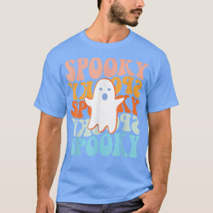 Spooky Boo Halloween Costume Retro Daisy Colourful T-Shirt
