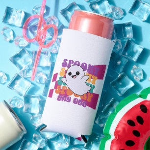 Spooky Boo Seltzer Can Cooler