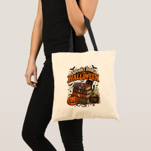 Spooky Books for Halloween – Vintage Gothic Tote Bag