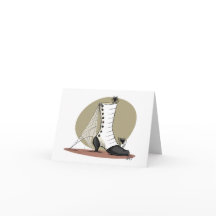 Spooky Boot Note Card