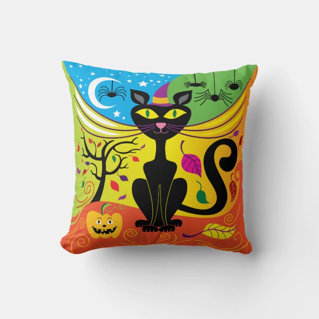 Spooky Breeze Cat Cushion (Front)