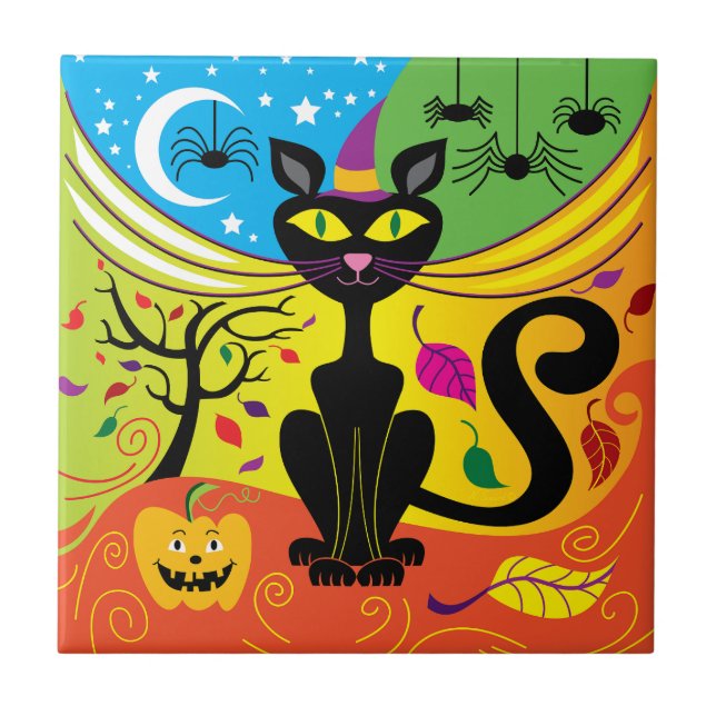 Spooky Breeze Cat Tile (Front)