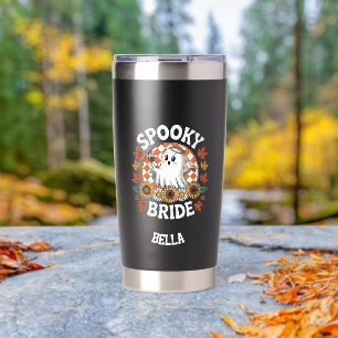 Spooky Bride Ghost Halloween Personalised  Insulated Tumbler