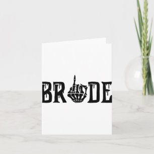 Spooky Bride Groom Gothic Halloween Wedding Matchi Card