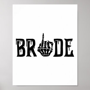 Spooky Bride Groom Gothic Halloween Wedding Matchi Poster