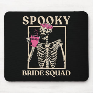 Spooky Bride Squad Skeleton Halloween Chelorette P Mouse Pad