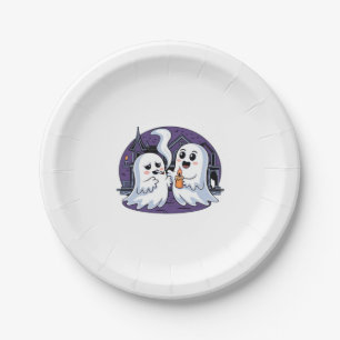 Spooky Buddies A Halloween Haunt Classic T-Shirt Paper Plate