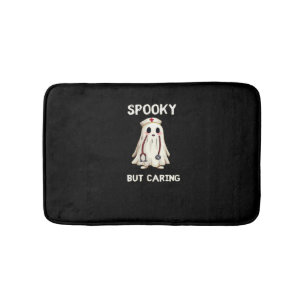 SPOOKY BUT CARING Essential T-Shirt Bath Mat