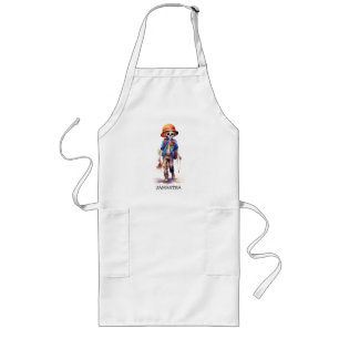 Spooky But Cute Zombie Kid – Adorable Macabre (3) Long Apron