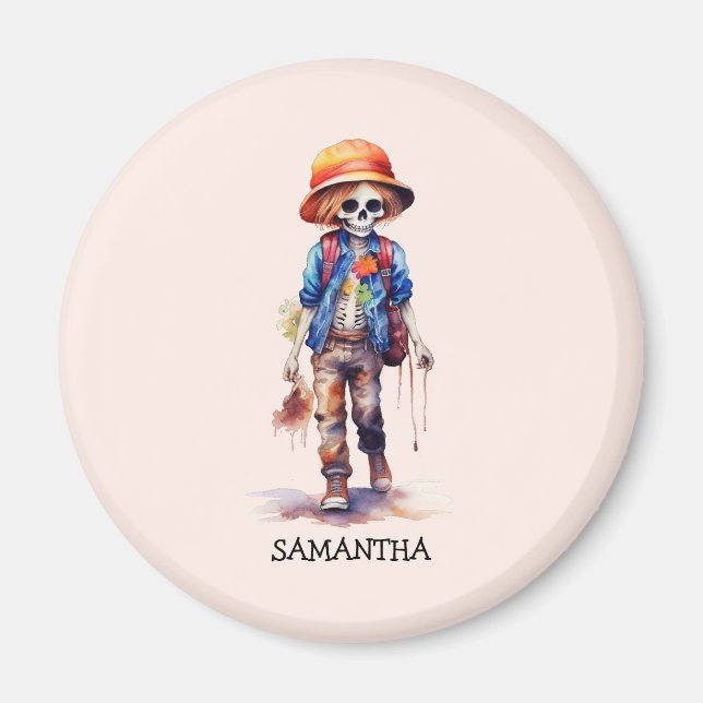 Spooky But Cute Zombie Kid – Adorable Macabre (3) Magnet (Front)