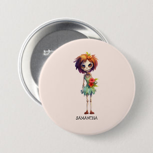 Spooky But Cute Zombie Kid – Adorable Macabre 7.5 Cm Round Badge