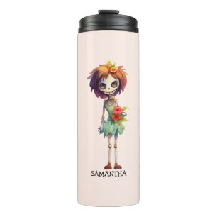 Spooky But Cute Zombie Kid – Adorable Macabre Thermal Tumbler