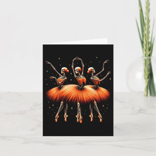 Spooky Byllerina Skeleton Dance Funny Halloween By Card