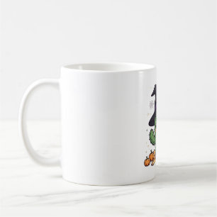 Spooky Cactus Witch Hat Desert Halloween Art Coffee Mug