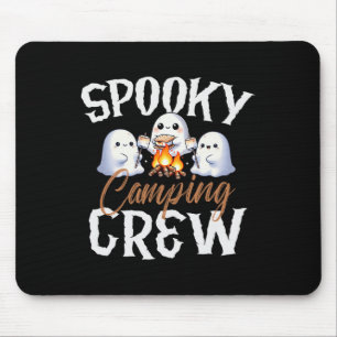 Spooky Camping Crew Halloween 2024 Campfire Happy  Mouse Pad