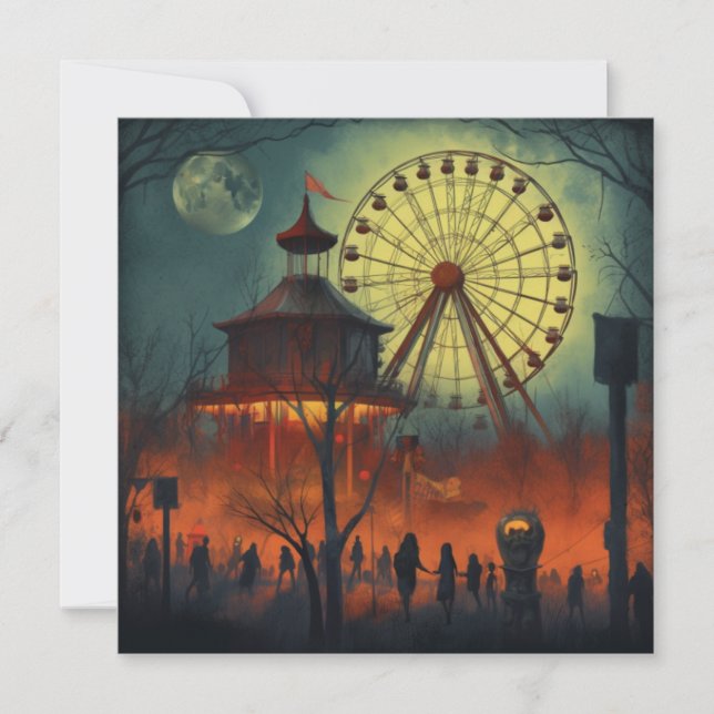 Spooky Carnival: Fright Fest Carnival Invitation (Front)