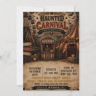 Spooky Carnival  Invitation