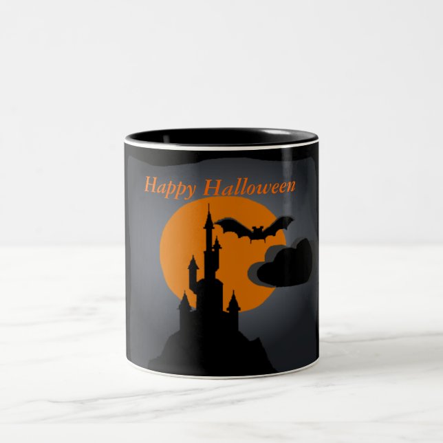 Spooky Castle Halloween Mug (Center)