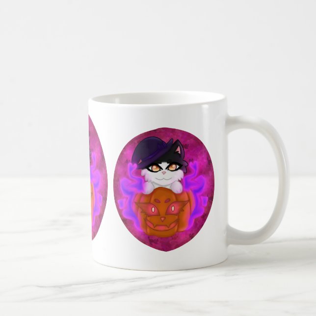 Spooky cat coffee mug (Right)