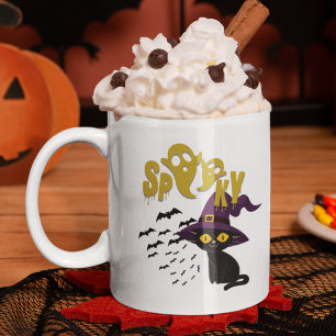 Spooky Cat Coffee Mug