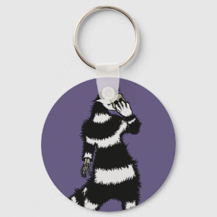 Spooky Cat Creature Skeleton Hand Skull Mask Key Ring