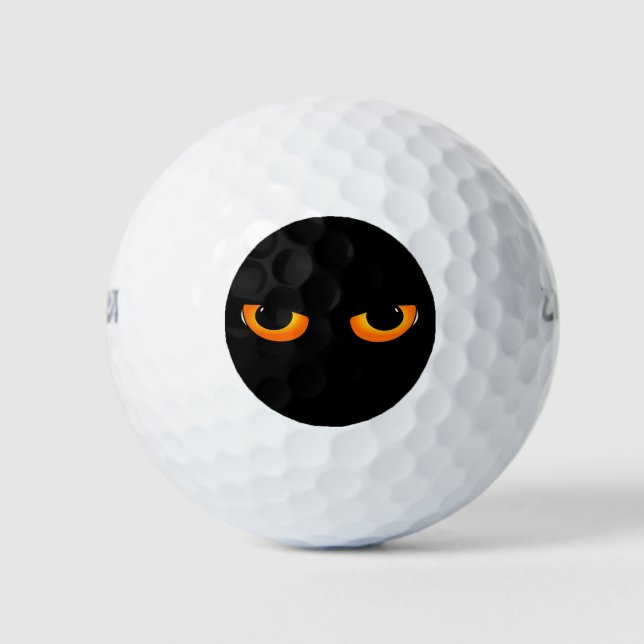 Spooky Cat Eyes Golf Balls (Front)