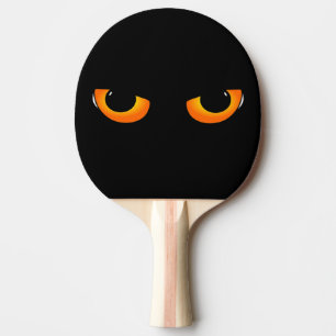 Spooky Cat Eyes Ping Pong Paddle