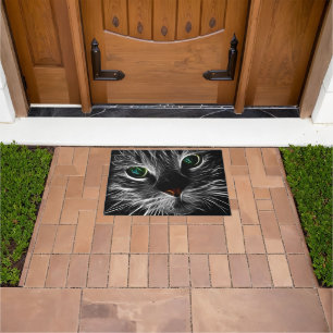 Spooky Cat Feline Soul Spirit Animal Doormat