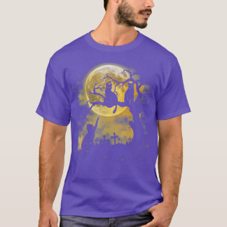 Spooky Cat Halloween Graveyard Cats T T-Shirt