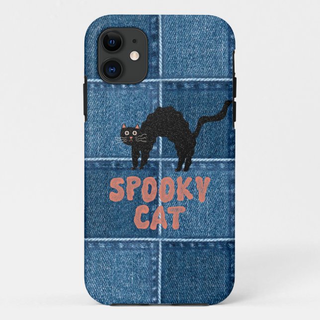 Spooky Cat iPhone Case (Back)