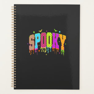 Spooky Chequered Halloween Planner
